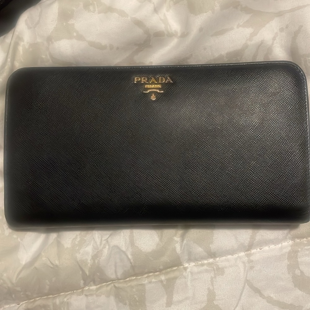 Prada Saffiano Leather Continental Wallet - Picture 2 of 16